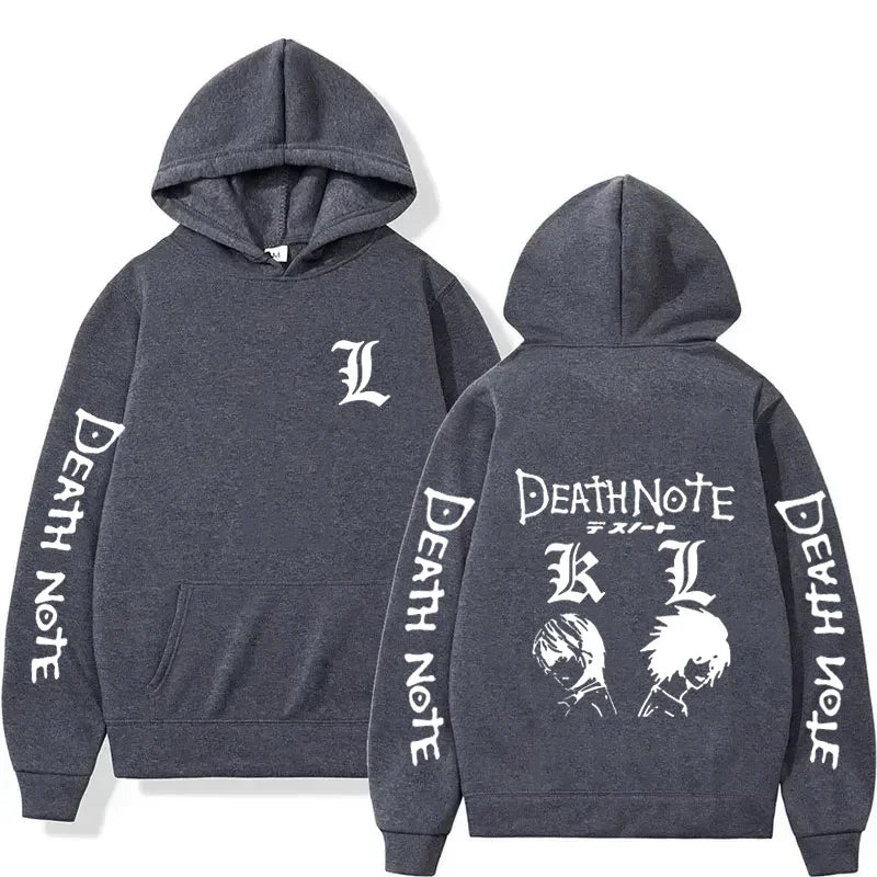 Unisex- Anime Death Note Printed Hoodie Autumn Winter