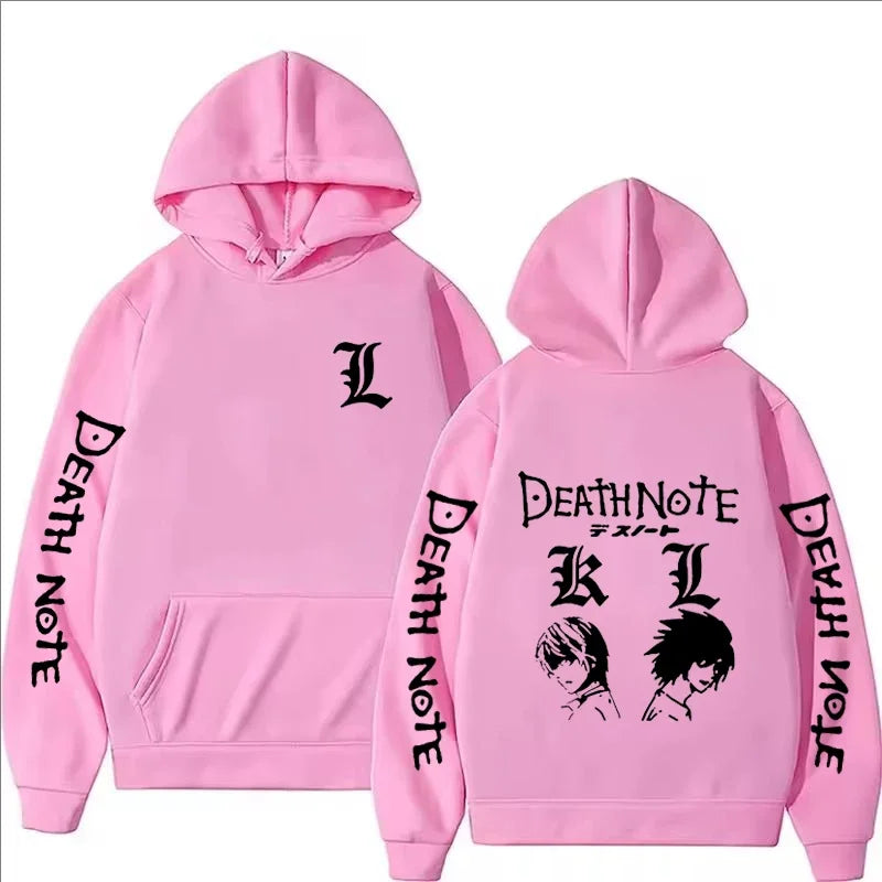 Unisex- Anime Death Note Printed Hoodie Autumn Winter
