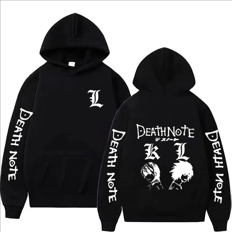 Unisex- Anime Death Note Printed Hoodie Autumn Winter