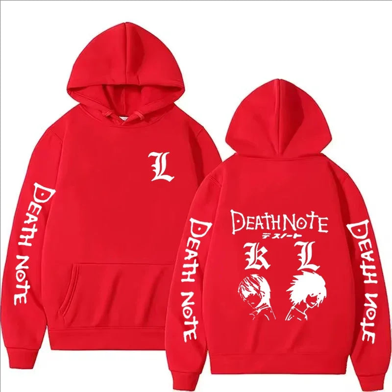Unisex- Anime Death Note Printed Hoodie Autumn Winter