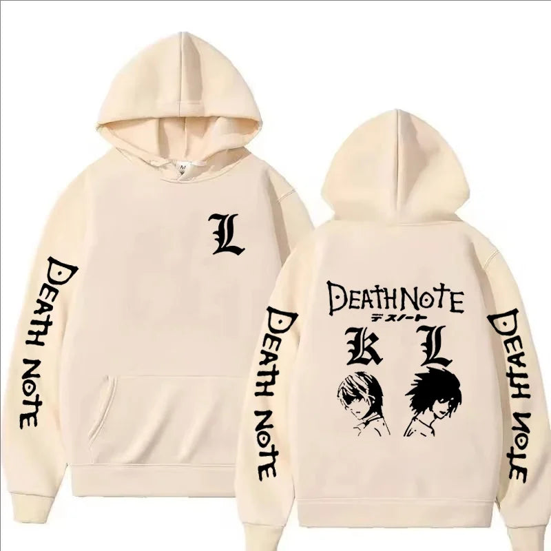 Unisex- Anime Death Note Printed Hoodie Autumn Winter