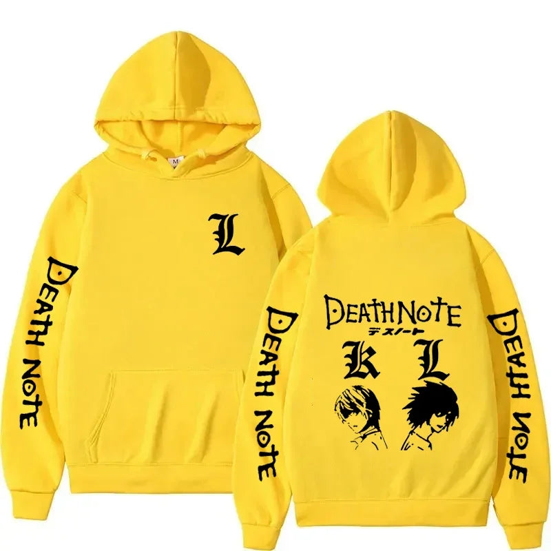 Unisex- Anime Death Note Printed Hoodie Autumn Winter