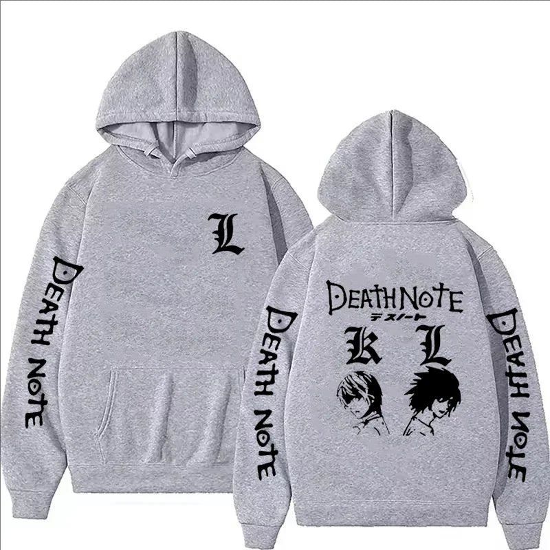 Unisex- Anime Death Note Printed Hoodie Autumn Winter