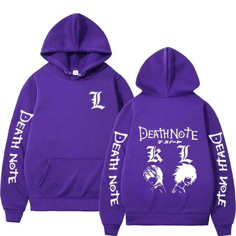 Unisex- Anime Death Note Printed Hoodie Autumn Winter