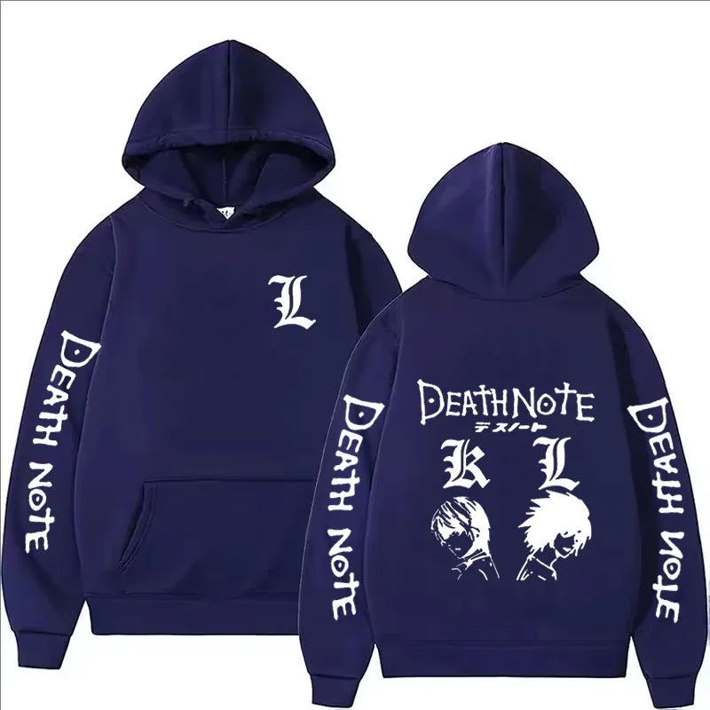 Unisex- Anime Death Note Printed Hoodie Autumn Winter